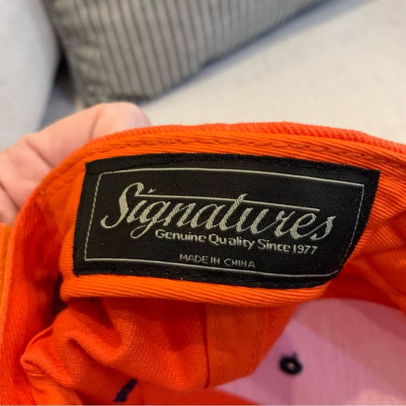 Signatures Syracuse University NCAA Collegiate Orange Strapback Cap Hat - Picture 4 of 6